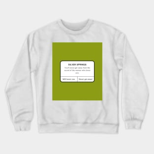 Lyrics Print Crewneck Sweatshirt
